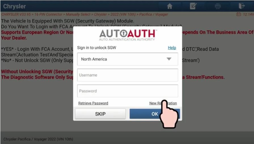 Register AUTOAUTH account