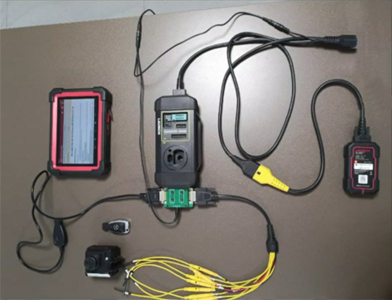 X431 IMMO Elite and Benz W204 connection diagram